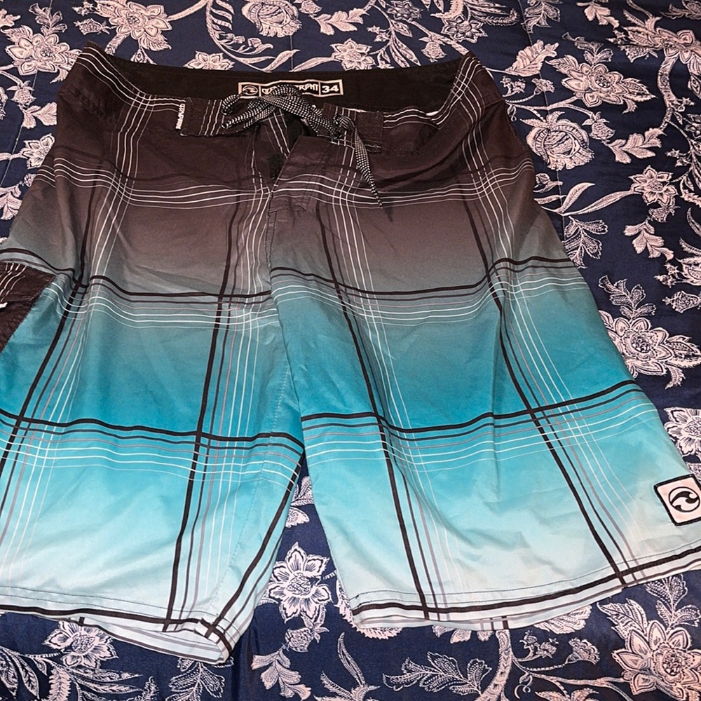 Ocean current swim trunks